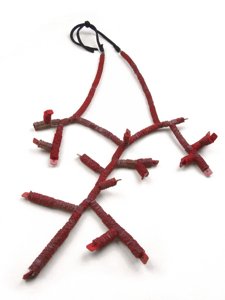 C1B - Collana corallo tre rami - Necklace red coral three branches